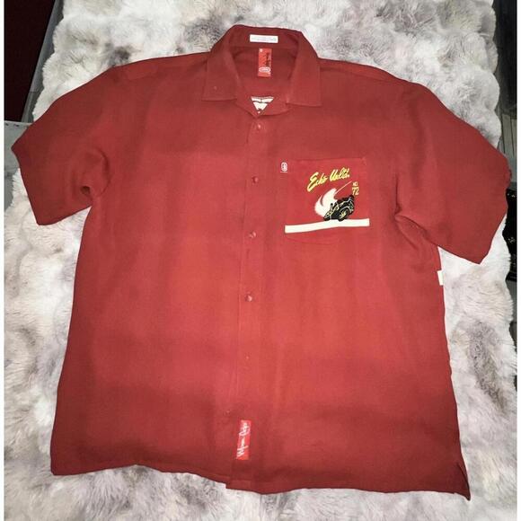 RARE - Marc Ecko - Ecko Unltd - Embroidered Bowling / Motorcycle Shirt - XL - Picture 4 of 9